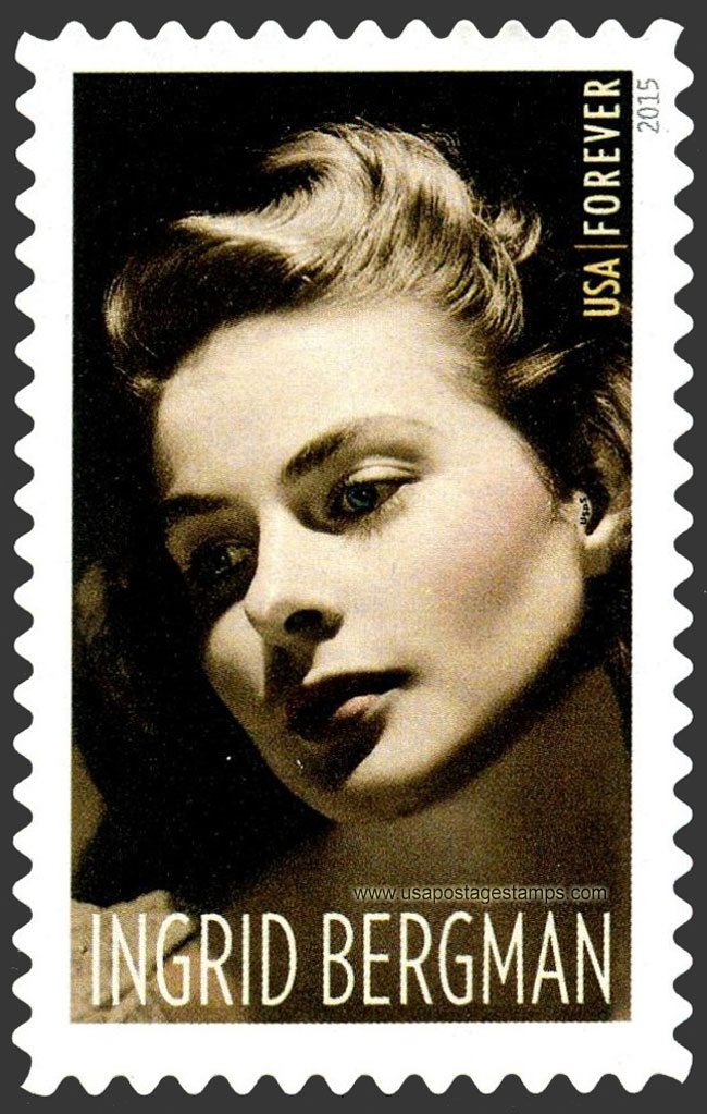 US 2015 Ingrid Bergman : Legends of Hollywood 49c. Scott. 5012