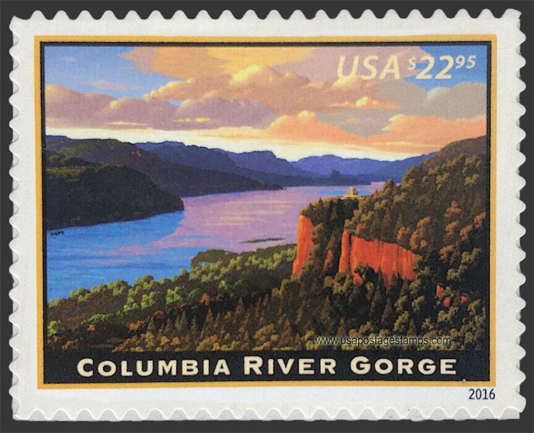 US 2016 Columbia River Gorge $22.95 Scott. 5041