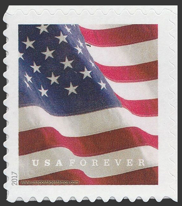 US 2017 US Flag from ATM BK18 49c. Scott. 5162
