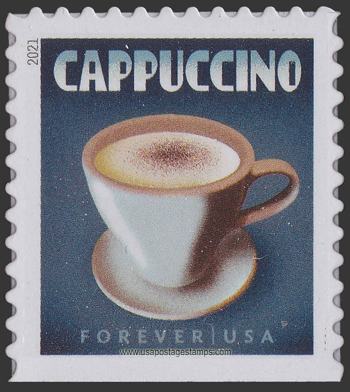 US 2021 Cappuccino : Espresso Coffee Beverage 55c. Scott. 5572