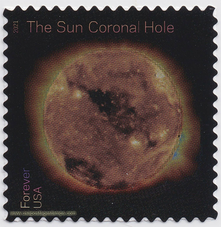 US 2021 Coronal Hole : Sun Science 55c. Scott. 5607