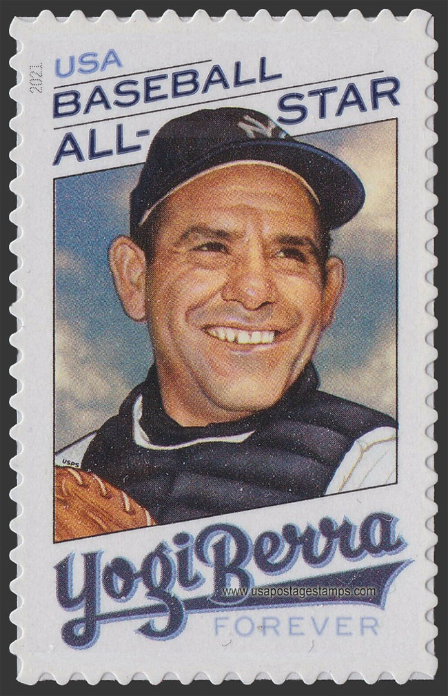 US 2021 Baseball Player Yogi Berra 55c. Scott. 5608