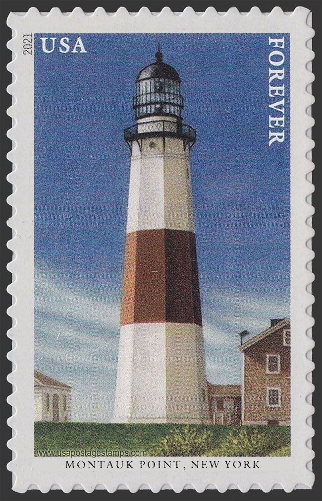 US 2021 Montauk Point Lighthouse, New York 55c. Scott. 5621