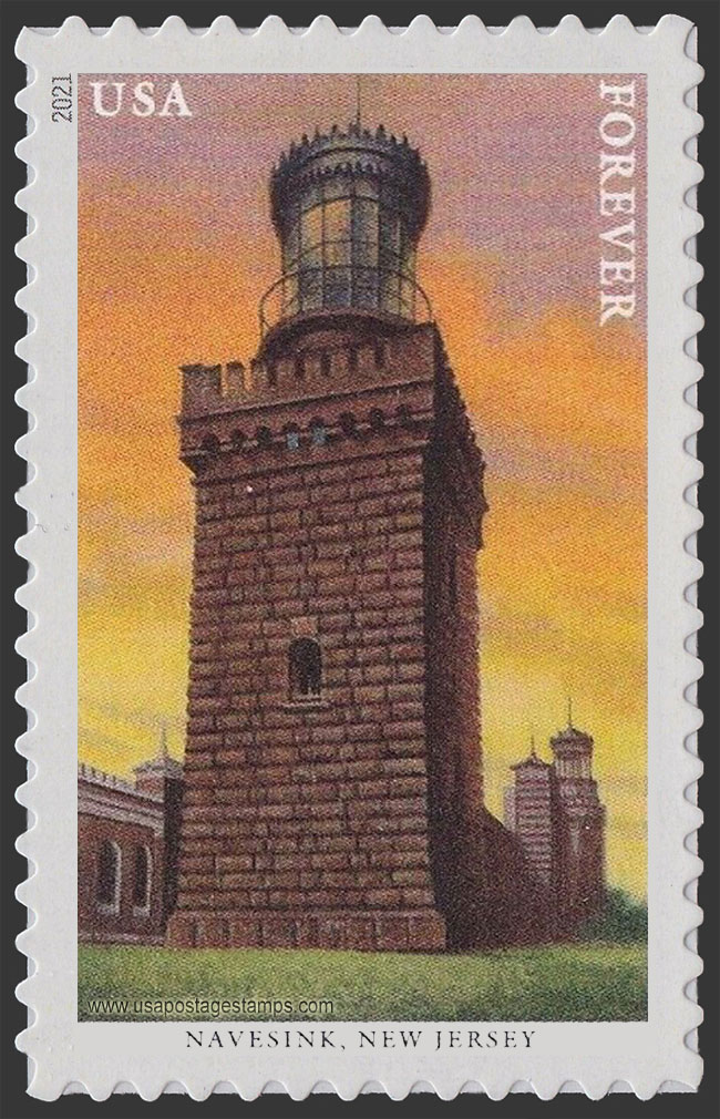 US 2021 Navesink Lighthouse, New Jersey 55c. Scott. 5622