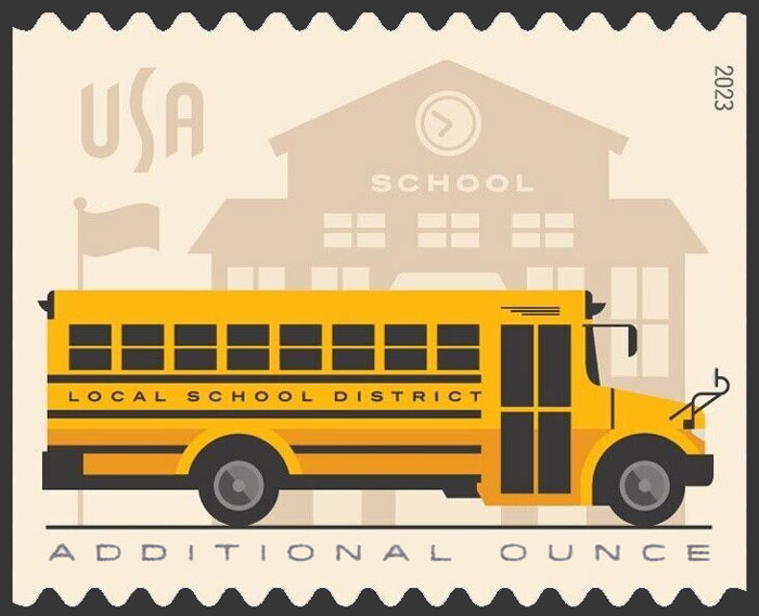 US 2023 School Bus ; Coil 24c. Scott 5740