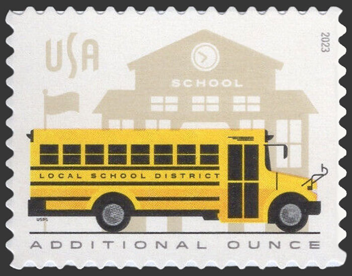 US 2023 School Bus 24c. Scott 5741